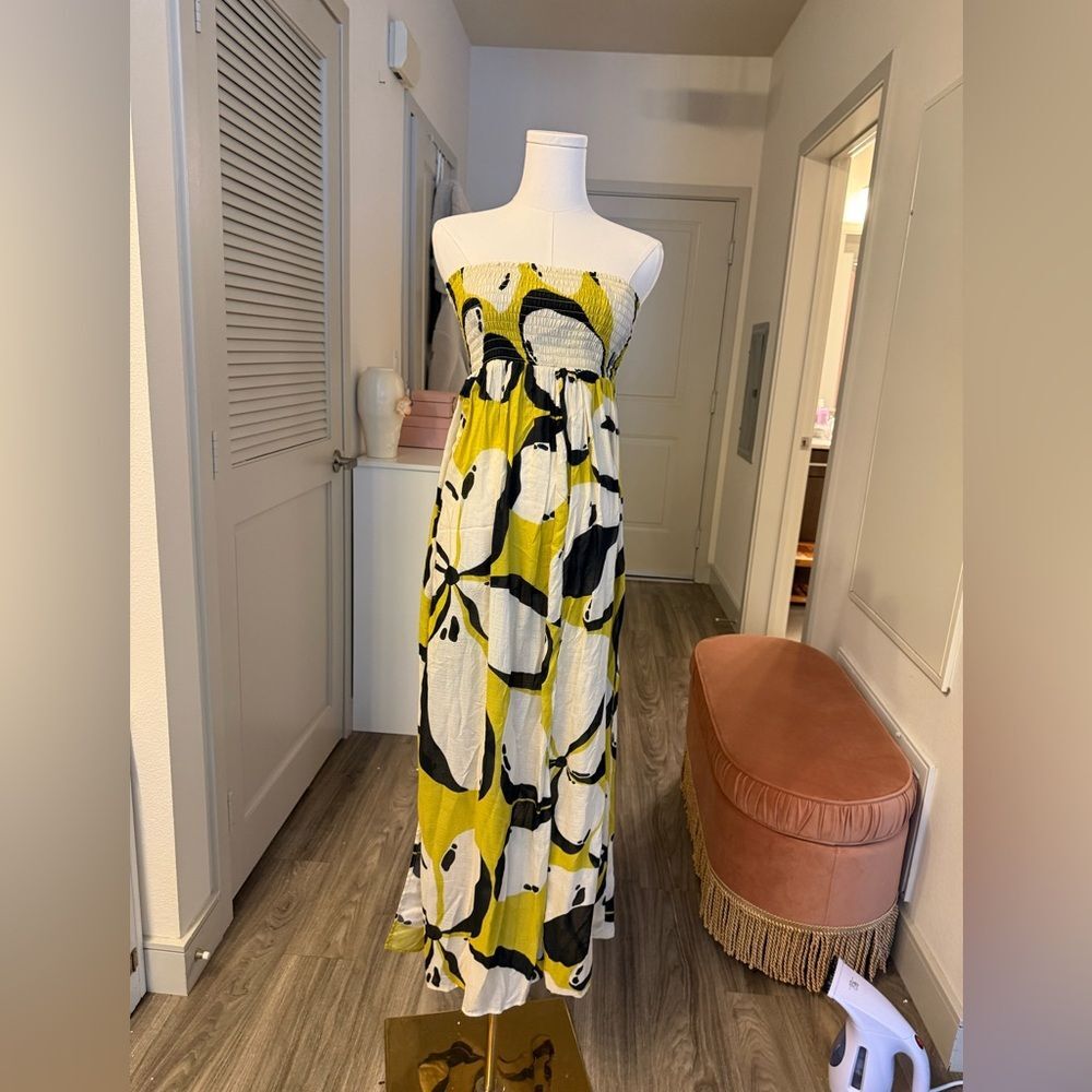 Kenzie Parrott x Anthropologie Sheer Maxi Cover Up Dress XS Resort Vacation - Picture 7 of 9